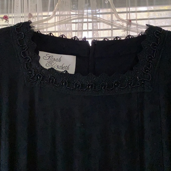 Vintage Sarah Elizabeth Dress Lace/Bead Neckline. (Final Price) - Picture 3 of 9